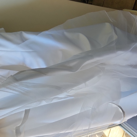 Jessica McClintock White Formal Halter Dress Wedding - Picture 13 of 13